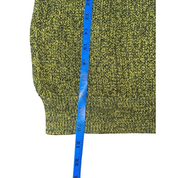 UNIVERSAL THRED Women's Size Small Green Yellow Marl Sweater - Picture 8 of 12